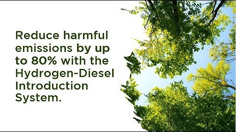 Hydrogen introduction diesel engine system reduces emissions