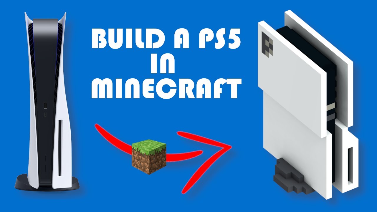 I built the new playstation 5 : r/Minecraft