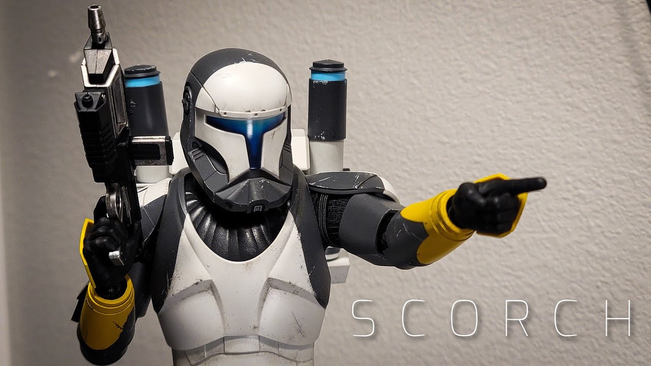 Hot Toys Clone Commando Scorch 1/6 Scale Figure 4K Review