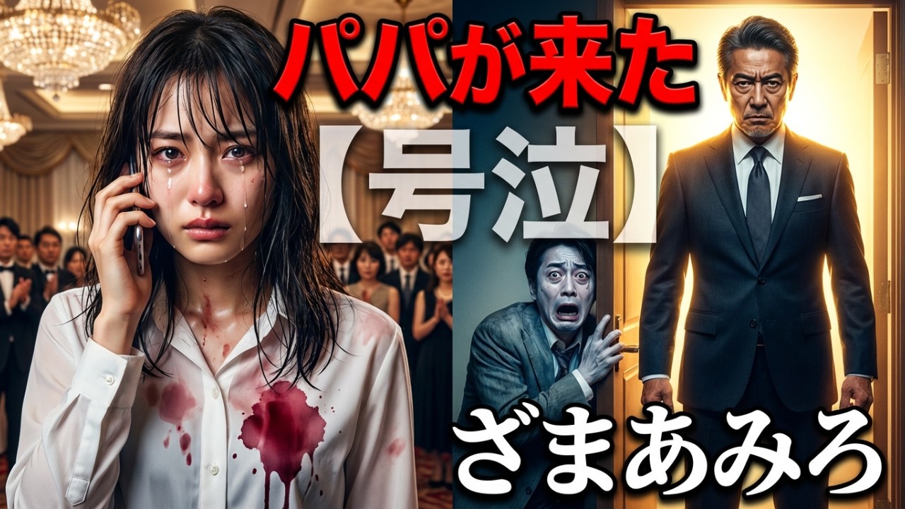 【閲覧注意】パワハラ部長にワインをかけられた新人、呼び出した“父親”が社長だった瞬間、会場が凍りついた…