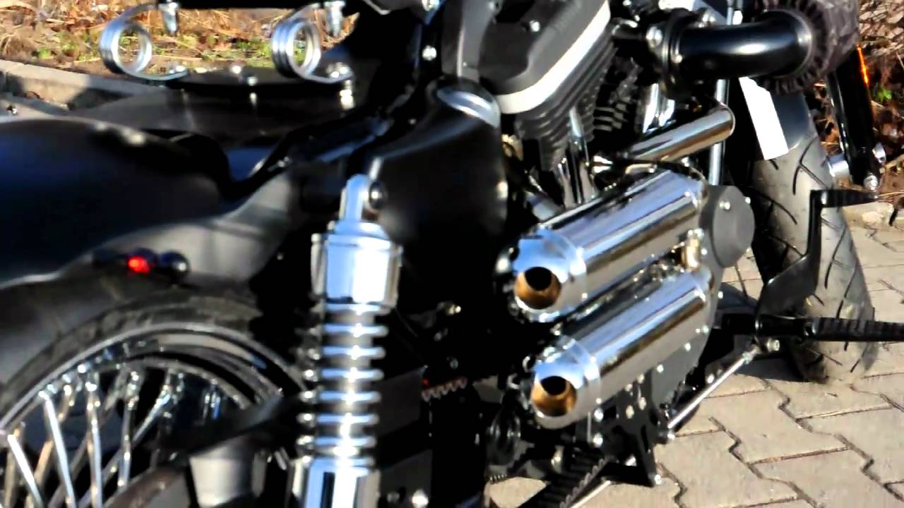 Harley Davidson Forty Eight Auspuff Youtube Harley Davidson Forty Eight Auspuff Youtube