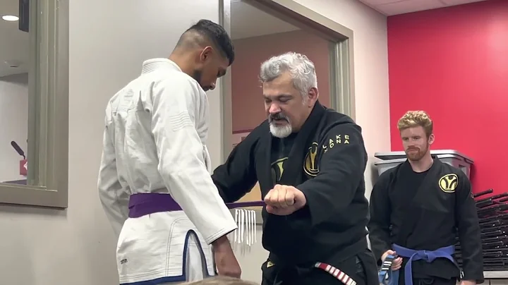 Arman Badrudeen Promotion to Purple Belt by Ricard...