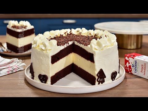 Tort cu crema bavareza / Tort cu blaturi umede si crema delicioasa | JamilaCuisine