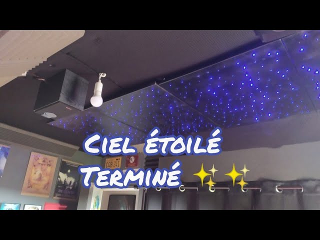 La fibre optique dans un plafond tendu pour un effet ciel étoilé, sur Rieux  de pelleport - Pose de faux plafonds en toile tendue et toile murale à  Toulouse - Plafonds Tendus Occitans