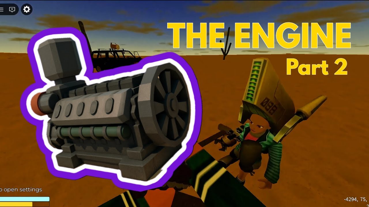 Tried Surviving a Long Road Desert in Roblox… Then Found THIS Engine 😭(Part2)
