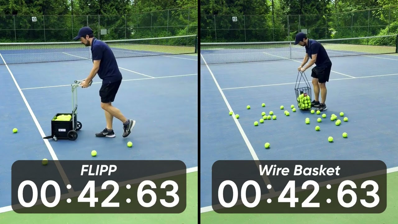 Best Tennis Ball Picker/Hopper | FLIPP Vs Wire Basket