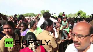 'Pain is nothing' Coconuts smashed over heads of hundreds devotees in Indian ritual