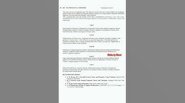 🥰🤗Mathematical methods Syllabus Msc lll semester maths|#Msc maths by Mansi #ccsu  #short