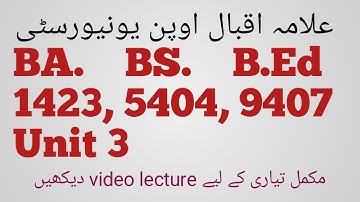 BA. BS. B.Ed Course Code 1423, 5404, 9407 Unit 3. Agreeing and Disagreeing. non formal learning
