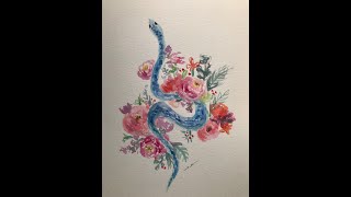 Snake Watercolor