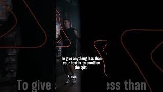 To give anything less than your best is to sacrifice the gift  – Steve Prefontaine