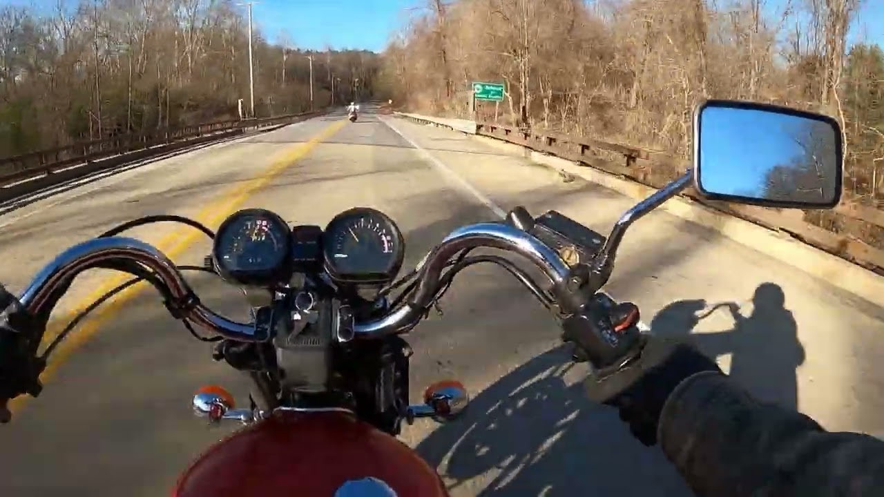 1983 XJ650 Maxim Ride with 1983 Honda Gold wing in the lead