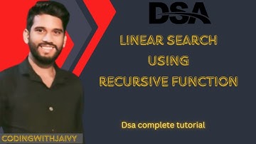 # 3.4Linear Search Using Recursion in C++ | Full Explanation & Code Walkthrough 🔍
