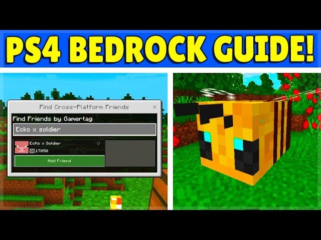  Minecraft - Bedrock Edition PS4 : Video Games