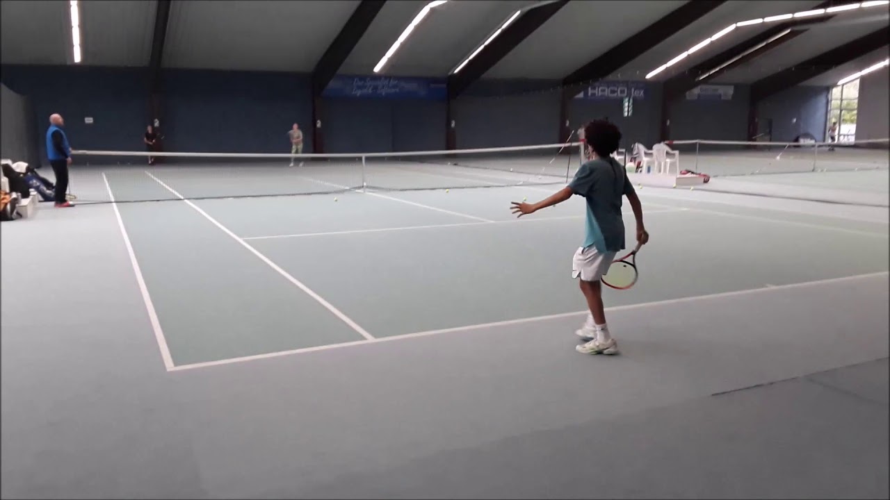 Tennis Drills Tactical Training Baseline Game "Backhand Slice vs