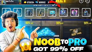 Noob Poor Adam 😂To Rich Pro Adam🥰 || Unlocking All Rare Bundles & Got 99% OfF 💎- Garena Free Fire