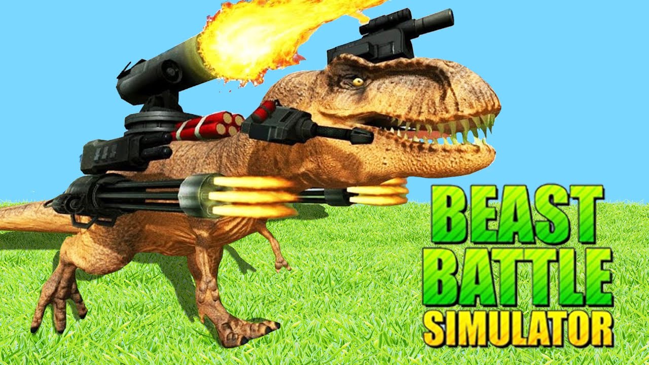 EPIC DINOSAUR BATTLE!! in Beast Battle Simulator - YouTube