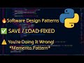 Memento Pattern in Pygame – Save & Load Game State