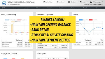(华语) Finance - Admin (Webmax ERP System) (V3)