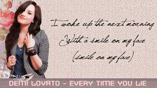 Demi Lovato - Every time you lie - Lyrics on the screen (720p)