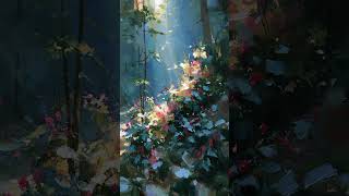 Forest Symphony of Light (Painting #1166) / Normov Art Studio