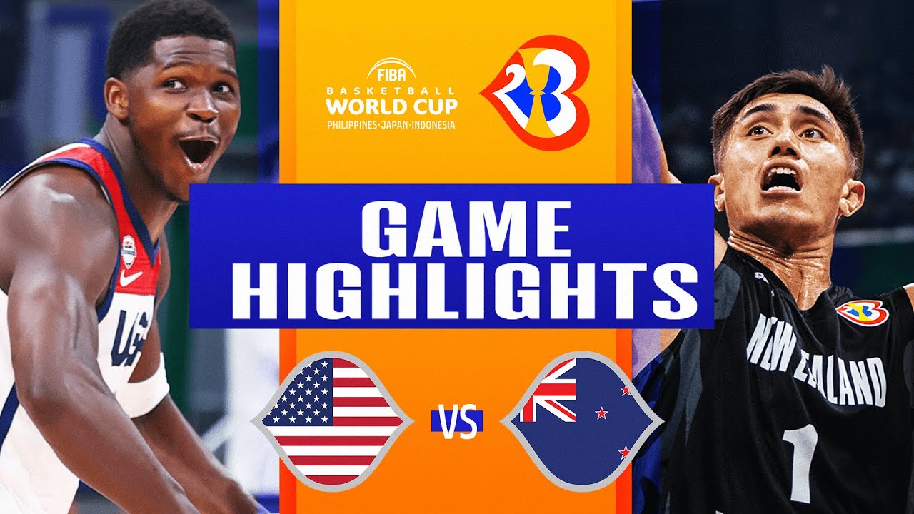USA vs NEW ZEALAND FIBAWC August 26, 2023 YouTube