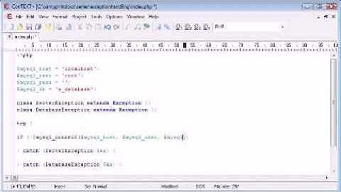 Beginner PHP Tutorial   187   Custom Exceptions www MyTutorialBook com0008