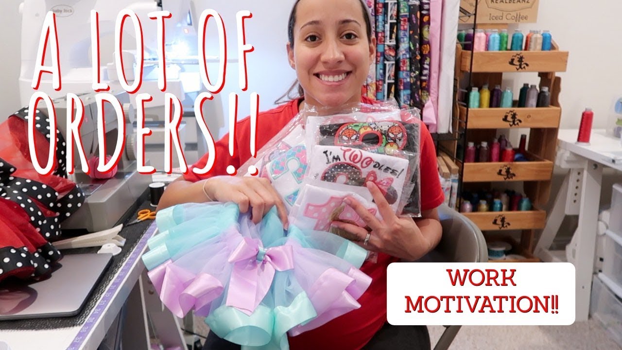 EMBROIDERING & SHIPPING! Shirts, Tutus & Cricut! Work Motivation Embroidery Business, ETSY SELLER