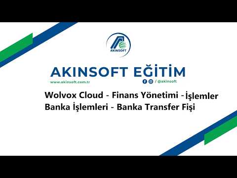 WolvoxCloud - Finans Yönetimi - İşlemler - Banka İşlemleri - Banka Transfer Fişi