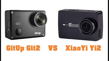 GitUp Git2 versus XiaoYi Yi2 4K - 4K@60fps