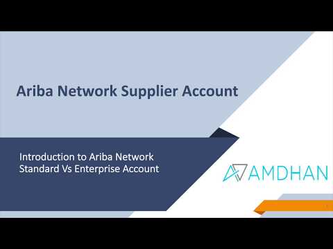 Ariba Network Standard Vs Enterprise Account | SAP Ariba | Enterprise Account