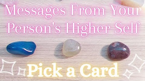 😇MESSAGES FROM YOUR PERSON