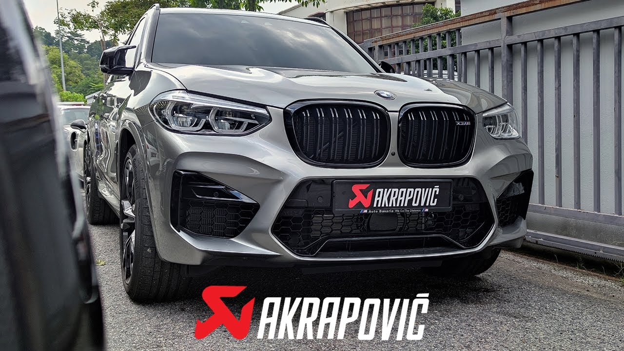 BMW X3M COMPETITION AKRAPOVIC EXHAUST | FAST SUV - YouTube