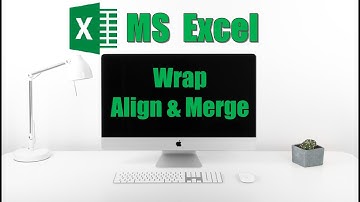 Wrap, Align & Merge in MS Excel
