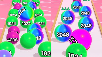 Ball Run 2048 vs Reverse Game Play_colour change_Part_17_ios, Android new update#ballrun2048