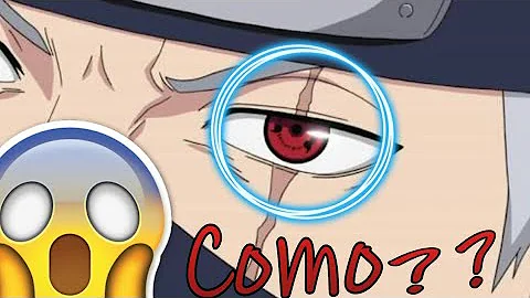 Qual olho o Kakashi tem o Sharingan?