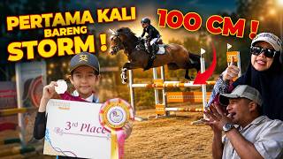 PERTAMA KALI BARENG STORM!! LANGSUNG LOMPAT 100 CM & BAWA PULANG JUARA!