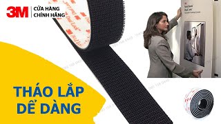 Miếng dán cường lực 3M Dual Lock SJ3550 siêu chắc, siêu dính, độ bền lâu tháo mở dễ dàng