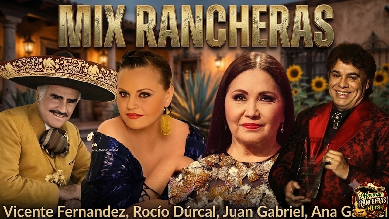 Classic Hits of Rocío Dúrcal, Juan Gabriel, Ana Gabriel, Vicente Fernández 🌵 Rancheras Mix