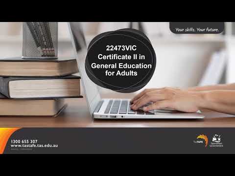 TasTAFE 22473VIC Certificate II in General Education for Adults (November 2021)