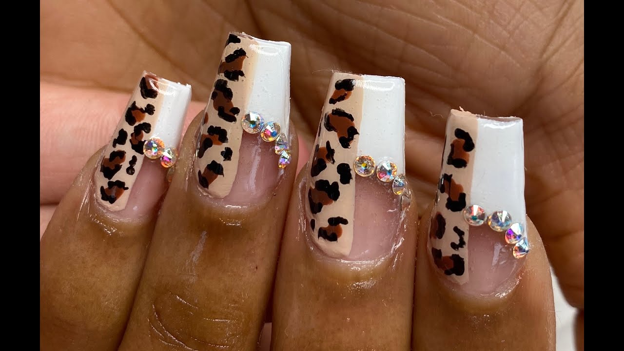 8. Cheetah Print Gel Nail Design with Ombre - wide 9