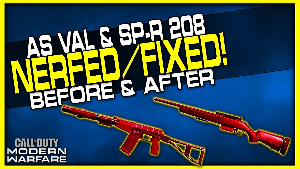 AS VAL & SP-R 208 Finally Nerfed/Fixed in Modern Warfare! (Before & After)