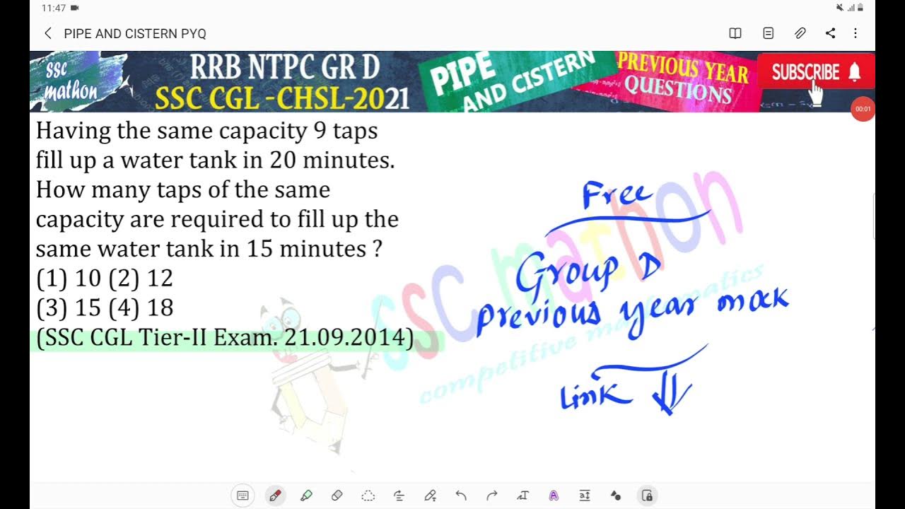 Having the same capacity 9 taps fill up a water tank in 20 minutes.How
