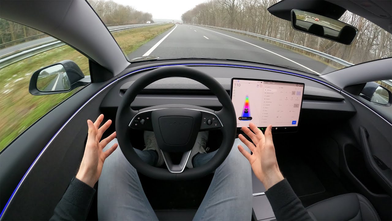 2024 Tesla Model 3 (283hp) - POV Test Drive - YouTube