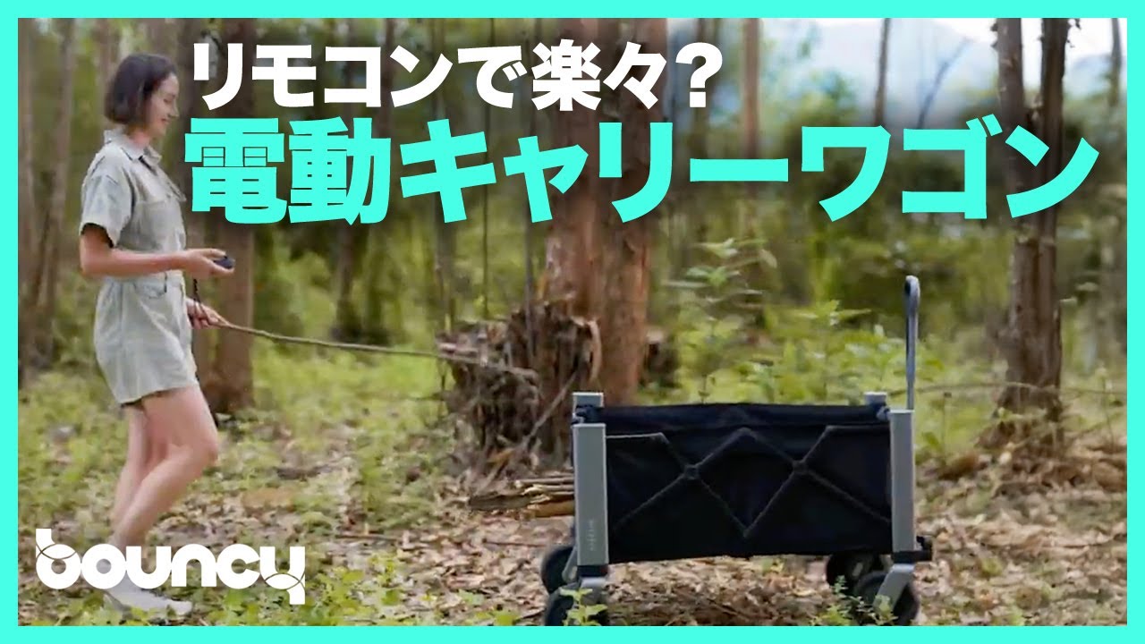 ハンズフリーでラクラク荷運び？ リモコンで動かす電動キャリーワゴン