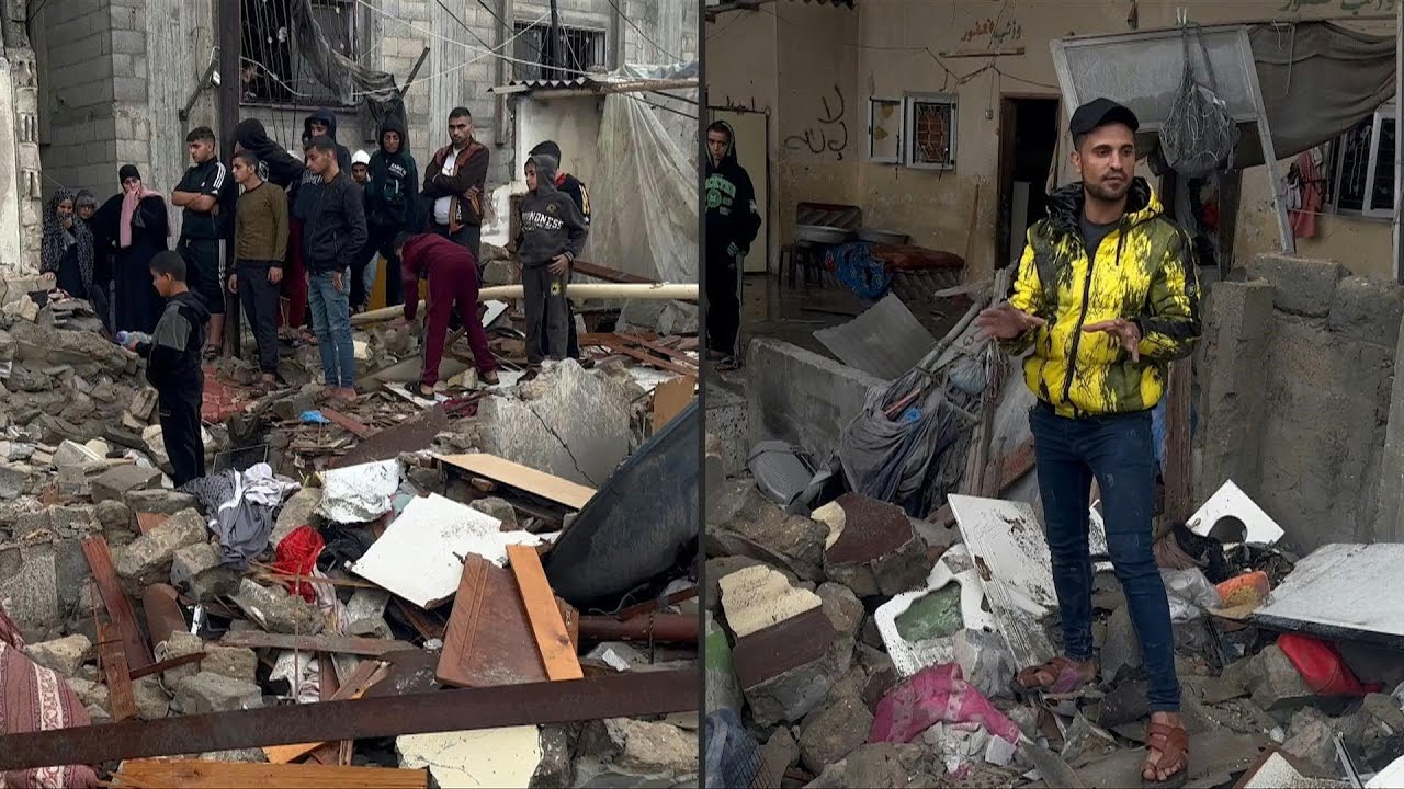 House Struck in Southern Gaza: Residents Rebuild After Attack | News9