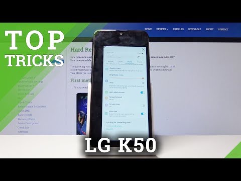 Hidden Options & Features LG K50 - Top Tricks / Best Tips