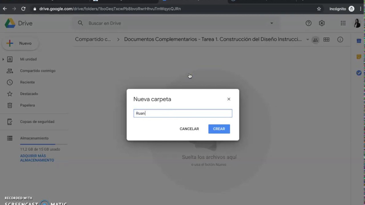 captura muerte ingeniero Tutorial Como crear una carpeta y subir documentos en Google Drive - YouTube