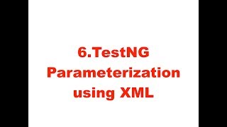 parameterization using xml config file