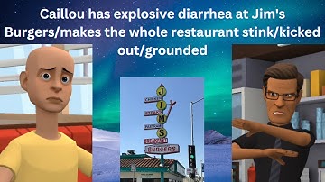Caillou has explosive diarrhea at Jim